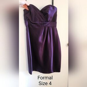Alfred Angelo Purple Formal Strapless Dress 👗 size 4 💜